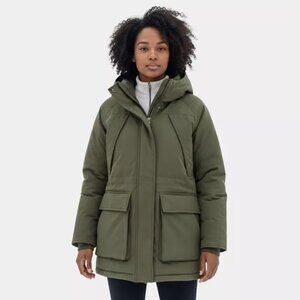 Rokka&Rolla Women's Urban Explorer Parka Jacket Winter Coat-Sandstone, size Medi